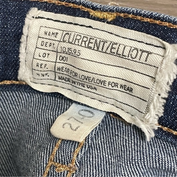 Current/Elliott The Stiletto Skinny Jeans Townie Blue Size 27. - Picture 9 of 11